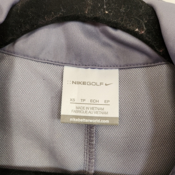 Nike Golf Womens Purple Quarter Zip Pullover Jacket Golfing Outerwear Activewear - Picture 7 of 9